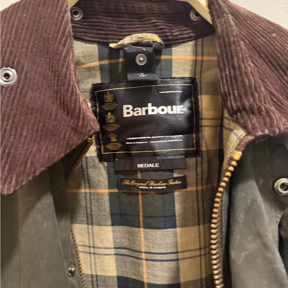 Barbour Bedale Men's Archive Olive Waxed Field Jacket with inner Vest - Picture 7 of 7